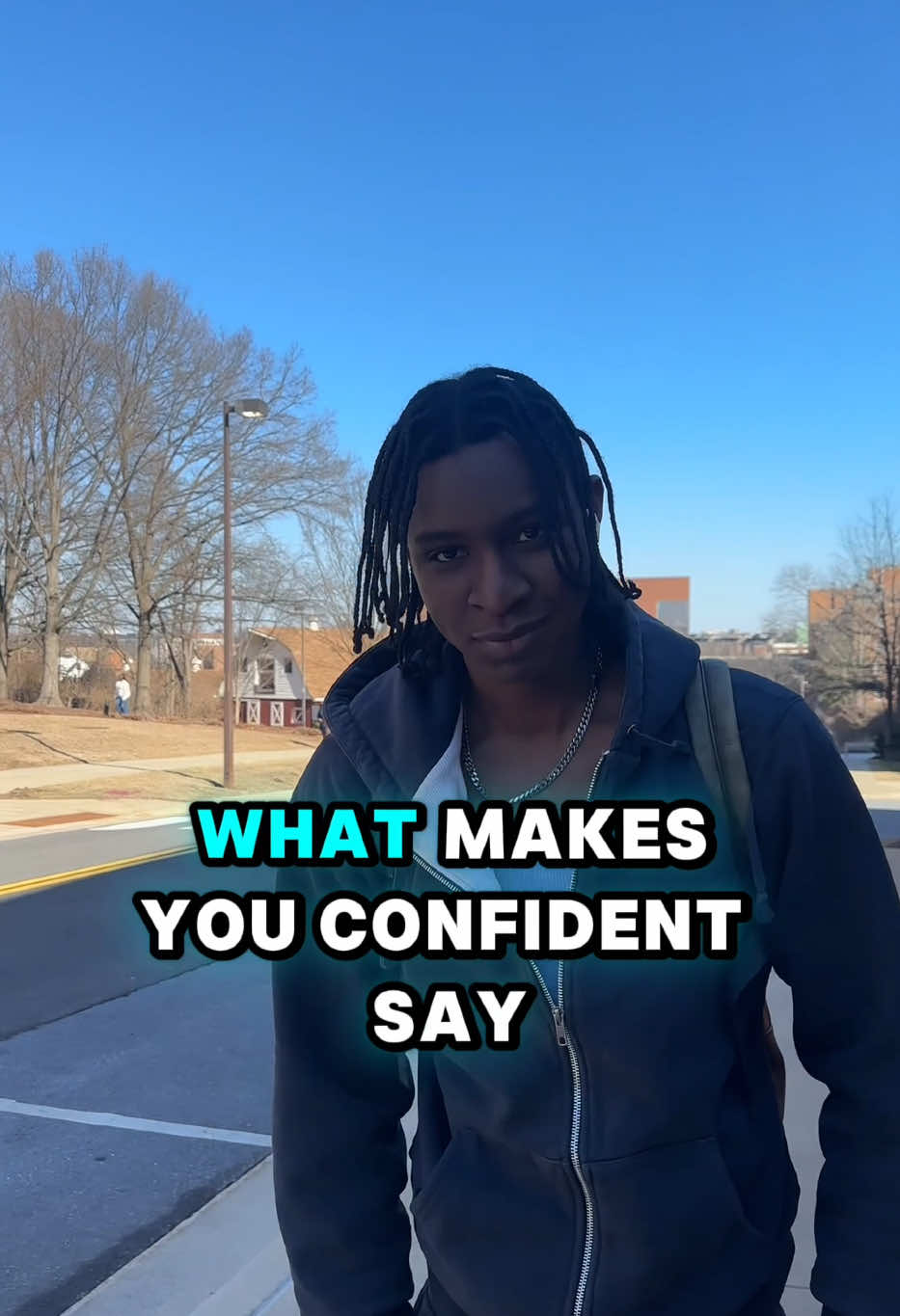Asking college students what makes them confident 👀  #student #college #university #streetinterview 