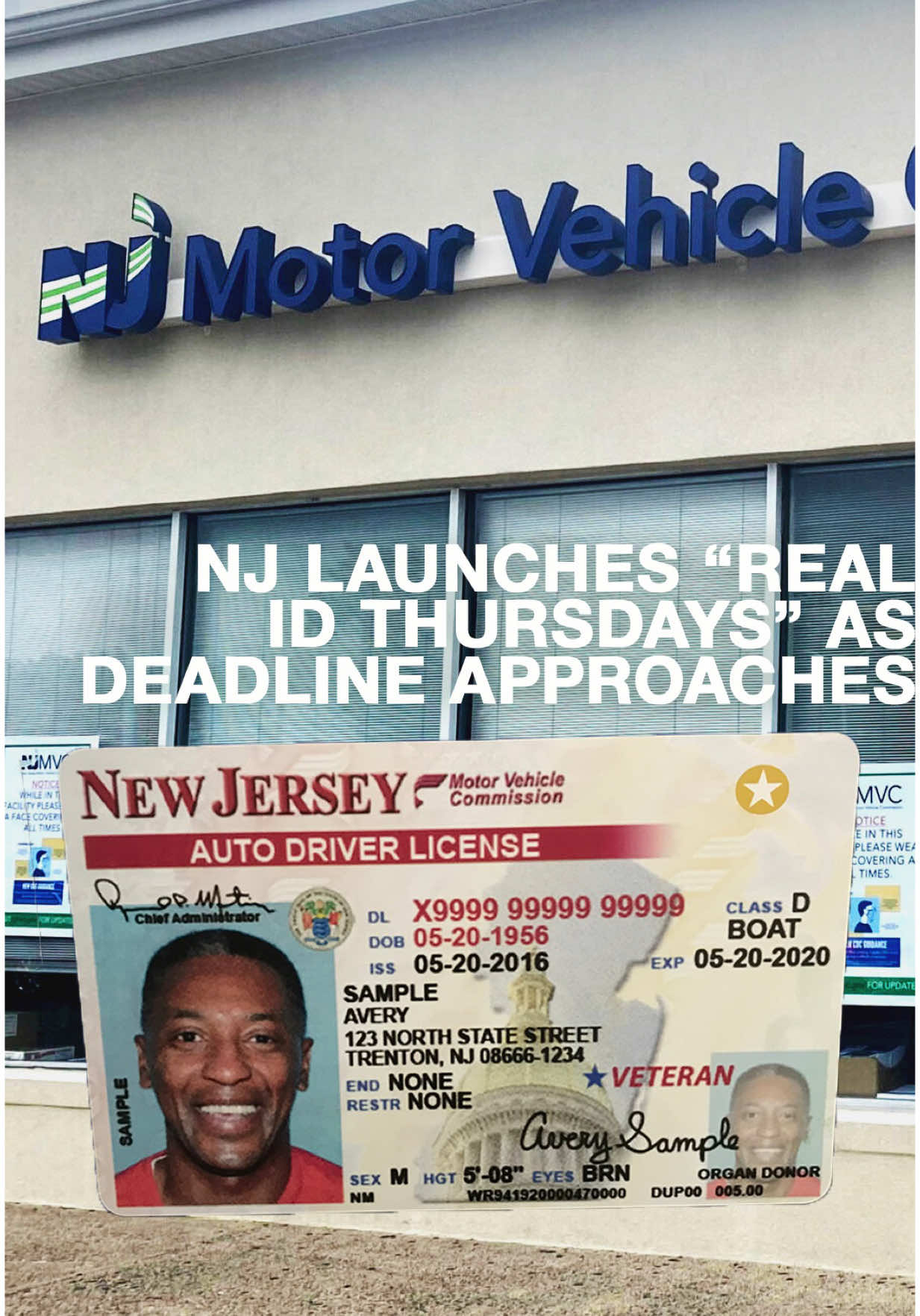 Starting March 20th, REAL ID THURSDAYS opens up thousands of extra appointments across New Jersey for you to get your Real ID. #newjersey #njnews #nj #jersey #northjersey #centraljersey #southjersey #mvc #realid #passport 