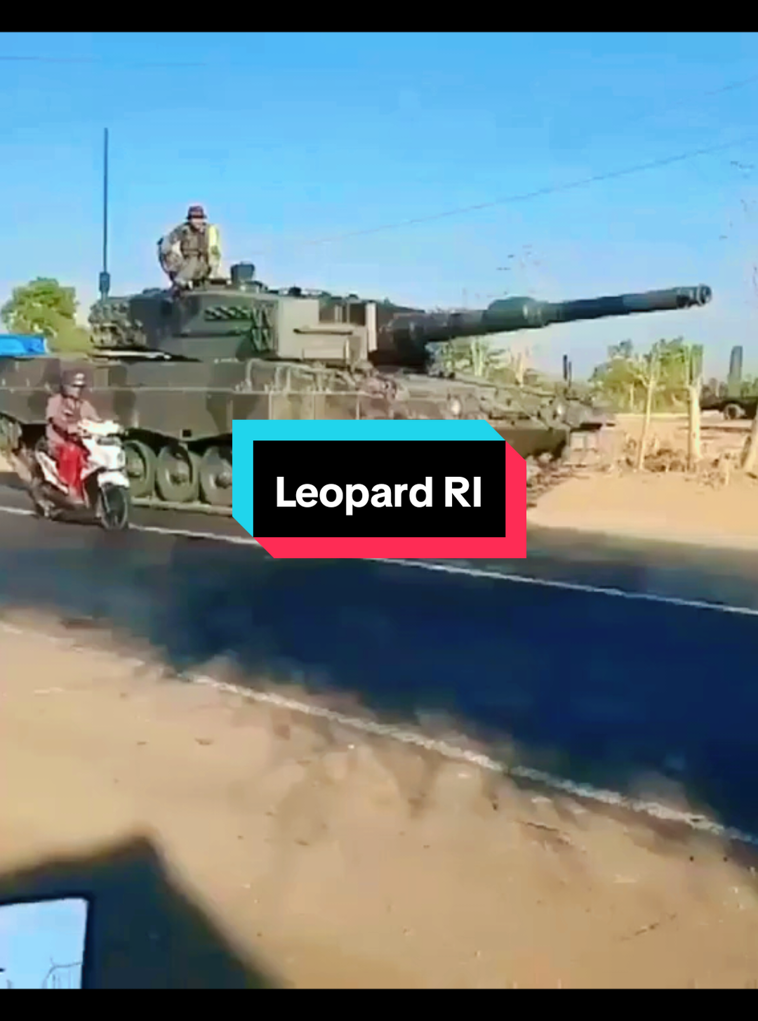 penampakan Leopard RI , entah Serie yg mana pun, #tank #leopardtank #leopard2 #fypage 