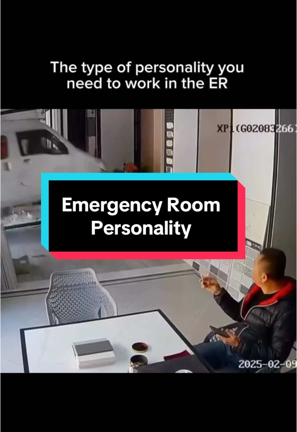 Gotta tap that ash first. If you want to work in the ER, you definitely have to remain calm in intense situations.  This guy would make an excellent charge nurse.  ER charge nurses have generally seen it all and are usually the calmest people in the whole department. If you want to see how ER healthcare professionals work under pressure, be sure to watch The PITT on @hbo .  #emergencyroom #er #thepitt #meme #nurse #healthcareworker