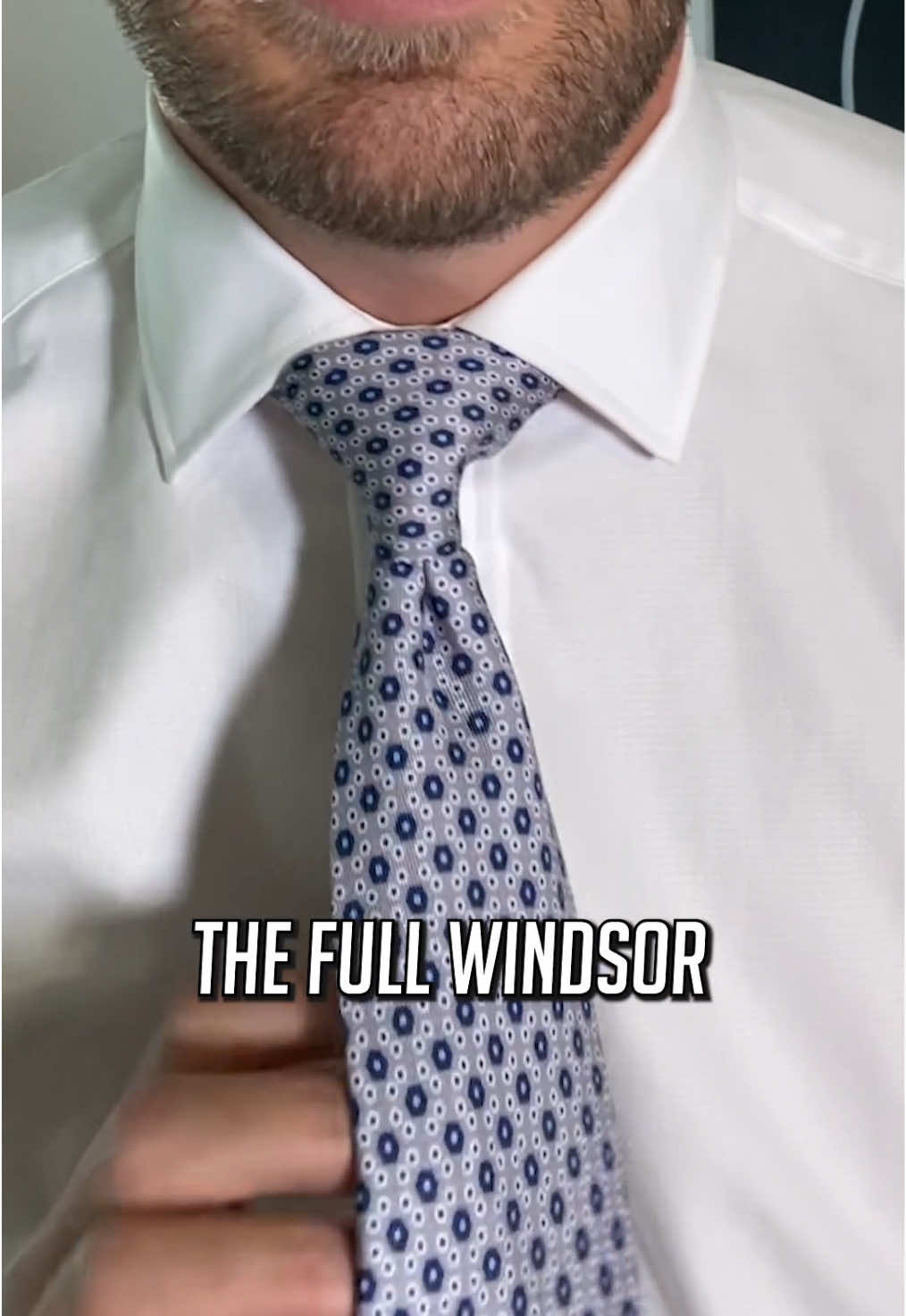 Not my favorite tie knot. But one you should know! #ties #tieknot #fullwindsor 