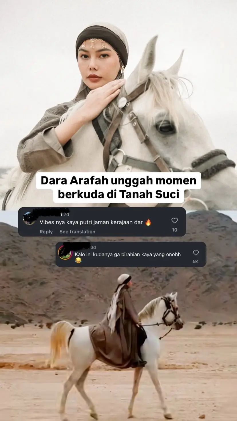 outfit berkuda sopan pun tetap menyalaa🔥 #daraarafah #berkuda #outfitberkuda #aghnia #viraltiktok #foryoupage #viral #fypシ゚ 