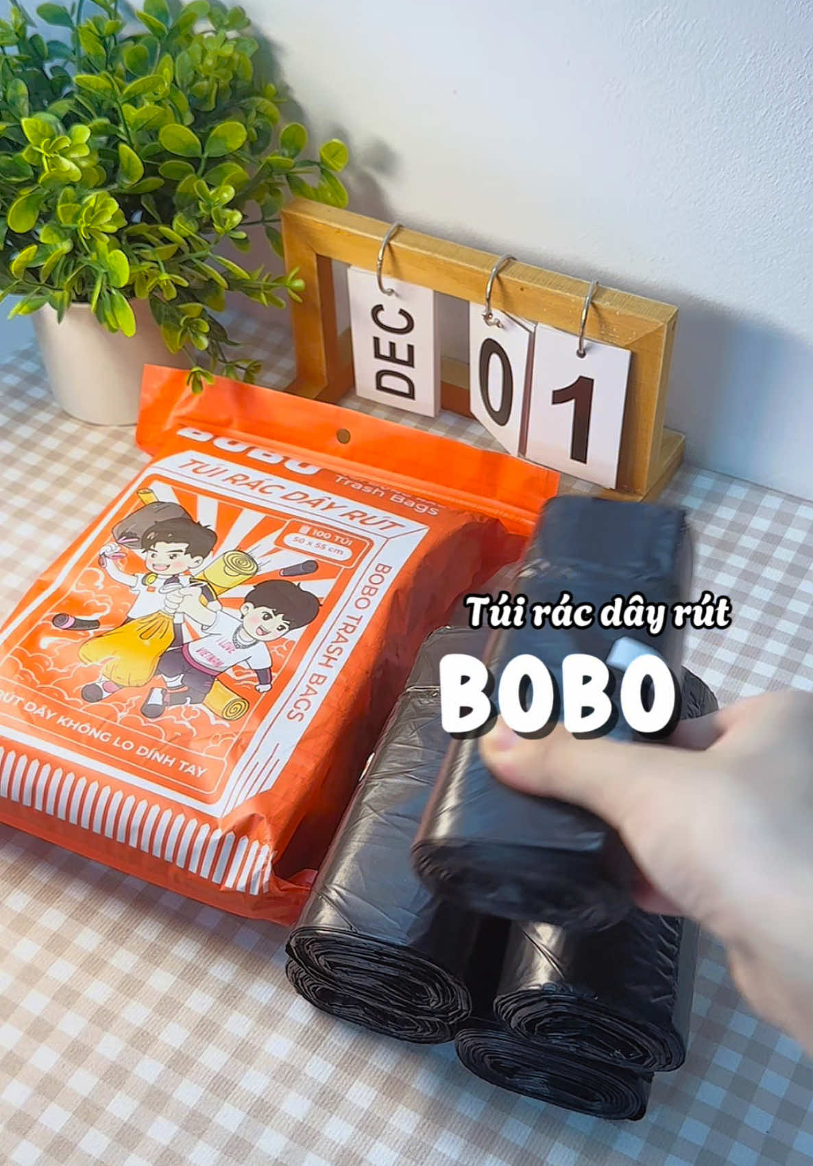 Túi đựng rác BOBO BỊCH 100 TÚI siêu dai , tiện lợi #mebauthongthai #mebimsua #tuirac #bobo 