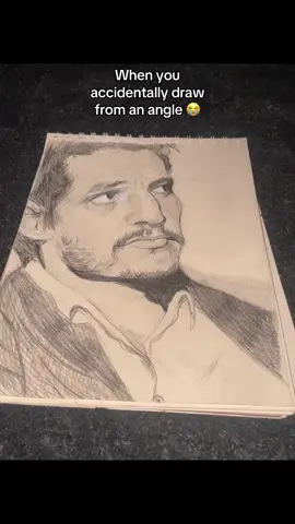 Wanted to draw Pedro Pascal (my fav actor) since the trailor for season 2 of the last of us is coming out!! Even though my proportions didnt turn our correct I still love the drawing 😁 #drawing #art #tlou #PedroPascal #TheLastOfUs #Show #fyp #foryou #fypシ #Sketch