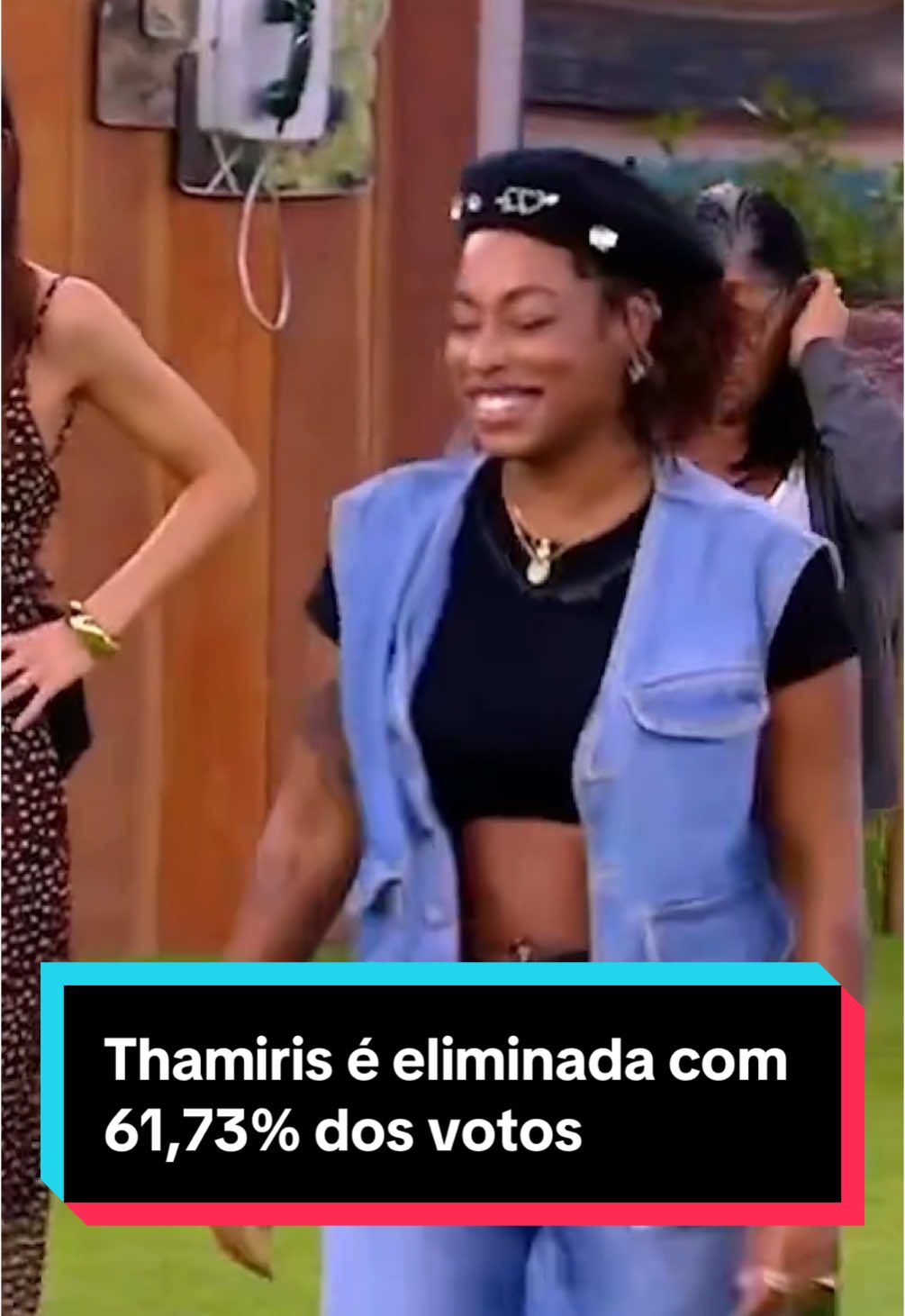 Thamiris é eliminada com 61,73% dos votos #bbb25 #bbb #bigbrotherbrasil #paredao #thamiris 