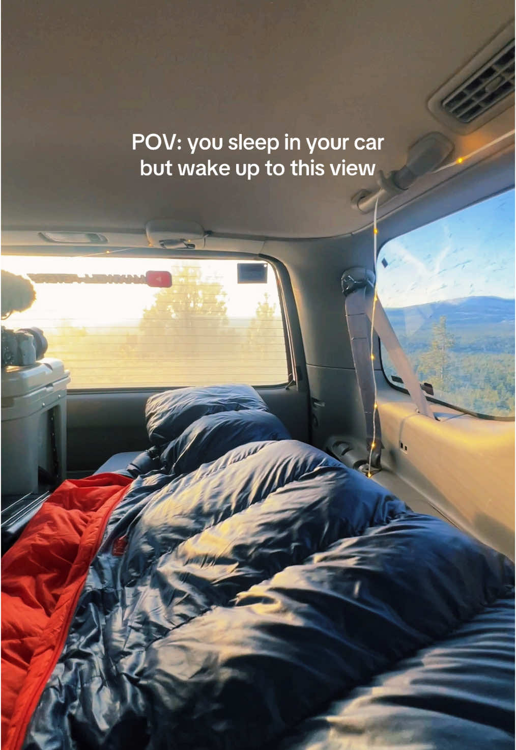 I love car camping #1stgensequoia #toyotasequoia #truckcamping #oregon #suvcamping 