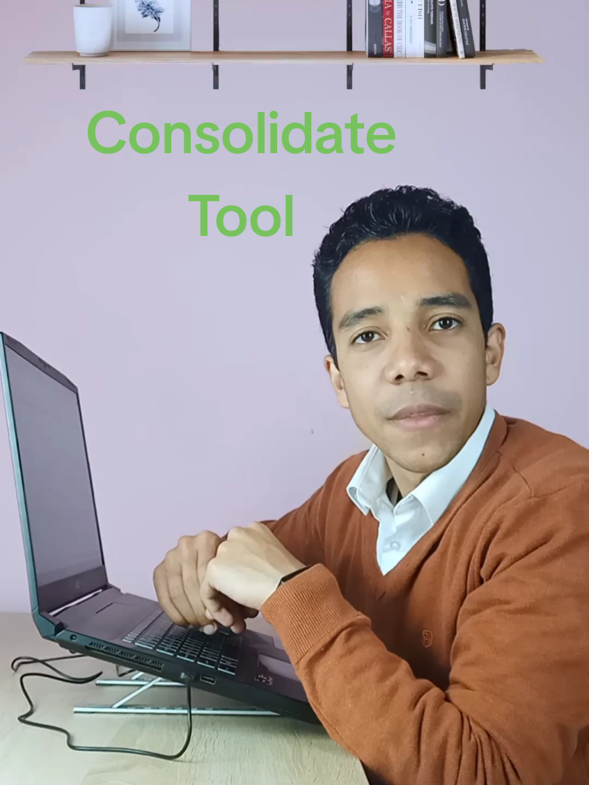 Merge data into one table in #Excel by Consolidate tool دمج البيانات من اكتر من جدول في الاكسيل . . . #exceltricks #exceltips #dataanalytics #finance #business #tutorials #learning #accounting #excel_learning #study #spreadsheets #SQL #server #corporate #work #company #الاكسيل #scroll #English #Math #Fyp #merge