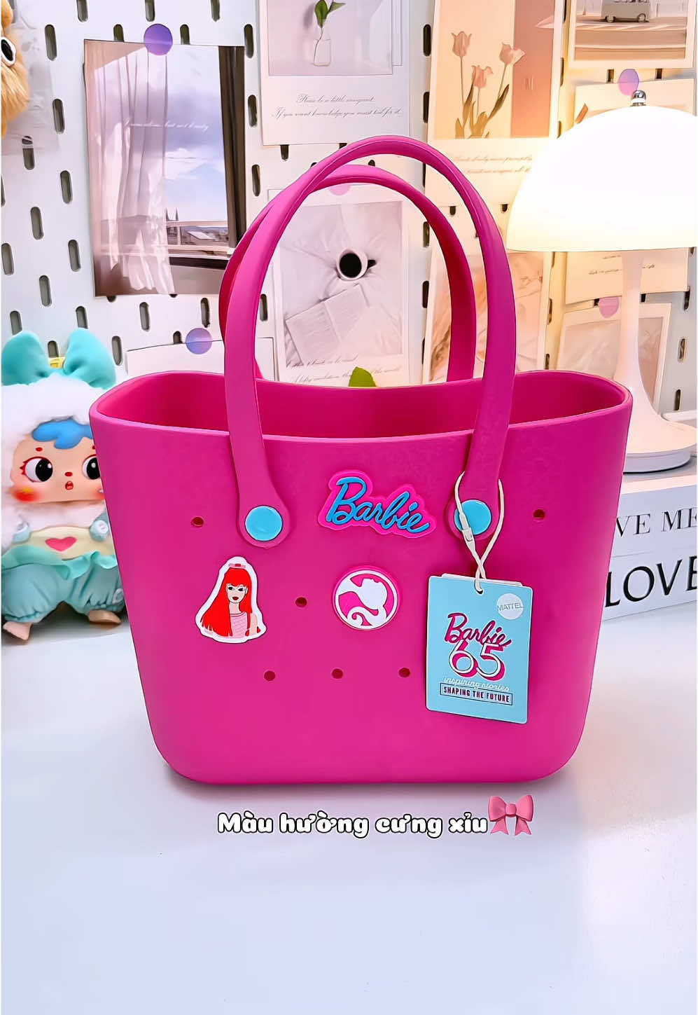 Em túi tote barbie siêu dễ thương ❣️#tuitote #tuitotebarbie #tuitoteminiso #miniso #tuixach #tuixachdep #tuixachdulich #tuixinh #phukienthoitrang #xuhuong #review 