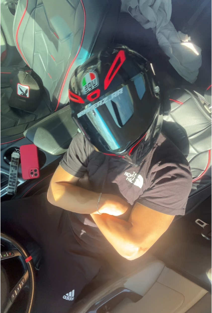 it was so sunny out ☀️ good day for a tinted visor 😂 #biker #trendingaudio #sunroof #biketok 