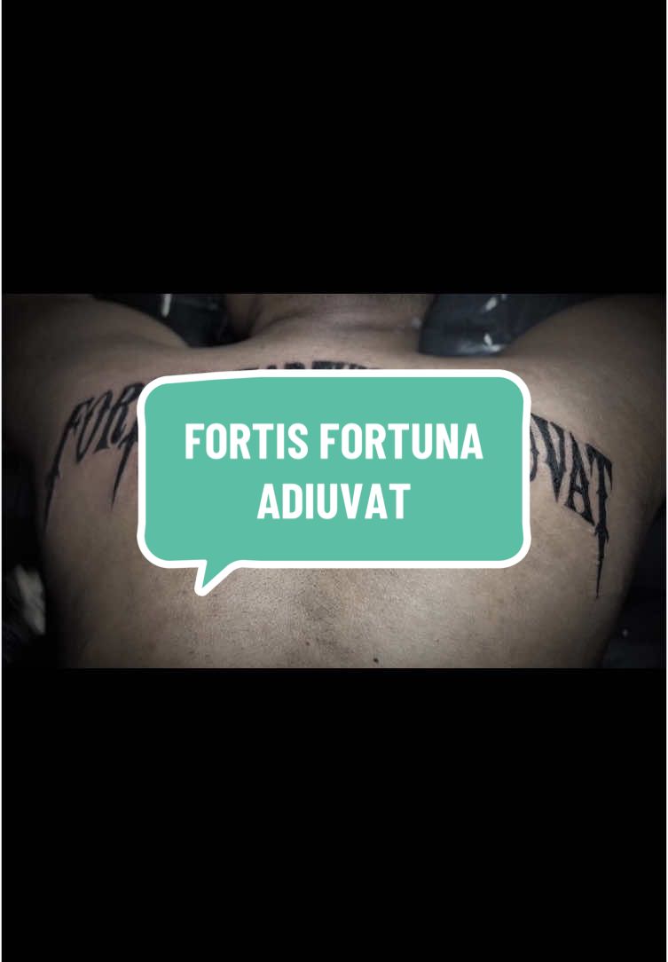 Fortis Fortuna Adiuvat. #tattoo #fyp #blackngreytattoo 