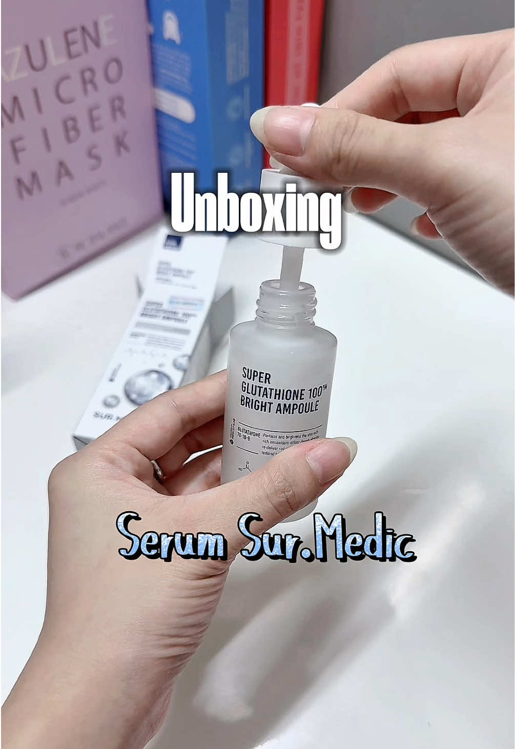 Đến hẹn lại unboxing Huyết thanh Sur Medic thui🤩 #surmedic #unboxing #serumtrangda #serum #duongtrangdamat #duongtrangda #huyetthanh #lamdep #beauty #chamsocda #xuhuong #xh #fyp #viral #theordiduongtrang 