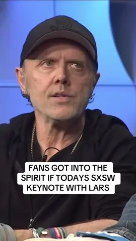Todays keynote conversation with Lars turned into a request roundtable 😂 #metallica #metallicafan #larsulrich #metal #metalhead #sxsw 