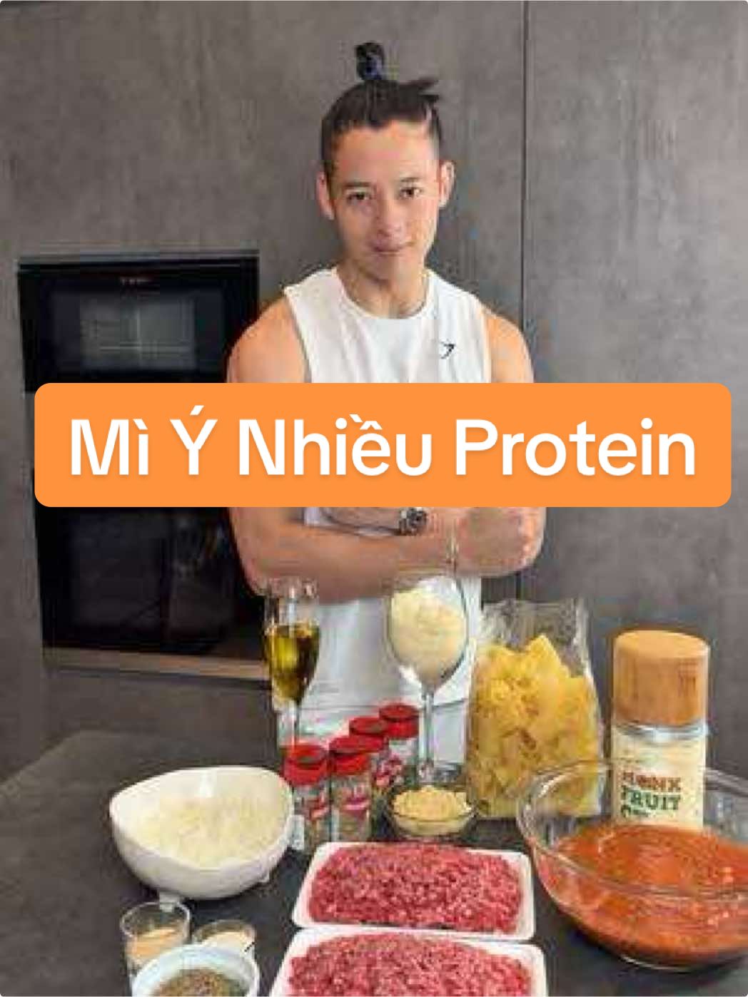 Mì Ý Nhiều Protein #protein #cooking #food #nấuăn #tiktokvietnam #tiktokviet #tiktokvn