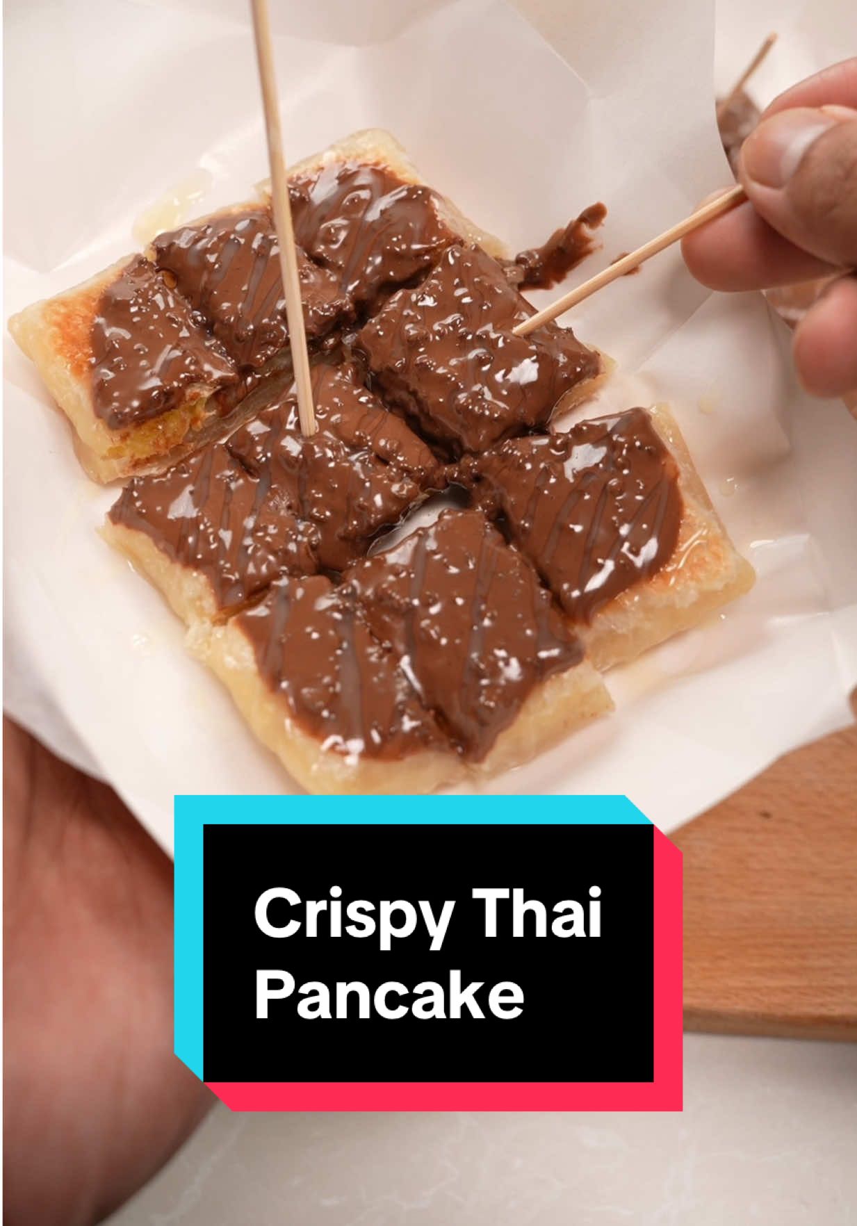 Menu kedua hari ni: Crispy Thai Pancake. Sangat senang nak buat please jangan tukar resipi 🥹🥹