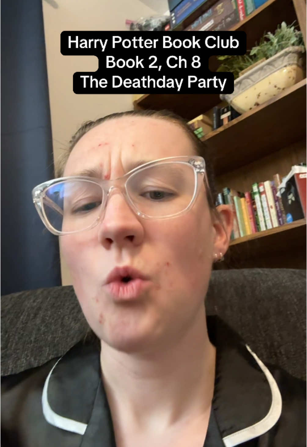 Harry Potter Book Club - Book 2, Ch 8 “The Deathday Party” #harrypotter #nearlyheadlessnick #greenscreen 