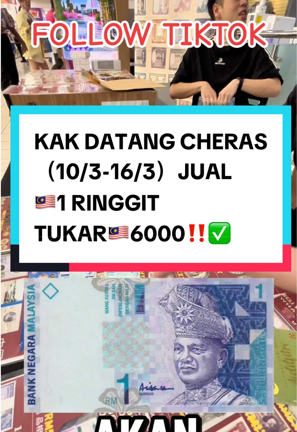 KAK DATANG LOTUS MIDAH CHERAS（10/3-16/3）JUAL 🇲🇾1 TUKAR 🇲🇾6000‼️‼️‼️ FOLLOW，LIKE，KOMEN，SHARE #ma#malaysiae#perlise#kedahu#pulaupinange#peraku#kualalumpure#selangore#negerisembilane#kelantana#pahange#terengganue#melakao#johora#sabaharawak #malaysia #malaysiatiktok 