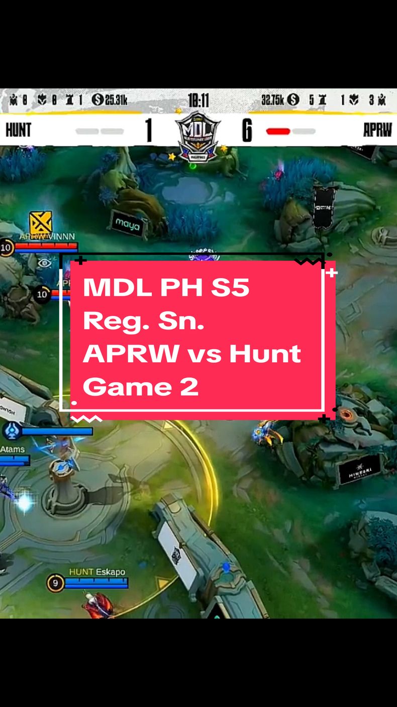 MDL Ph | Season 5 | Regular Season | APRW vs Hunt Game 2 #mdl #mlbb #fyp 