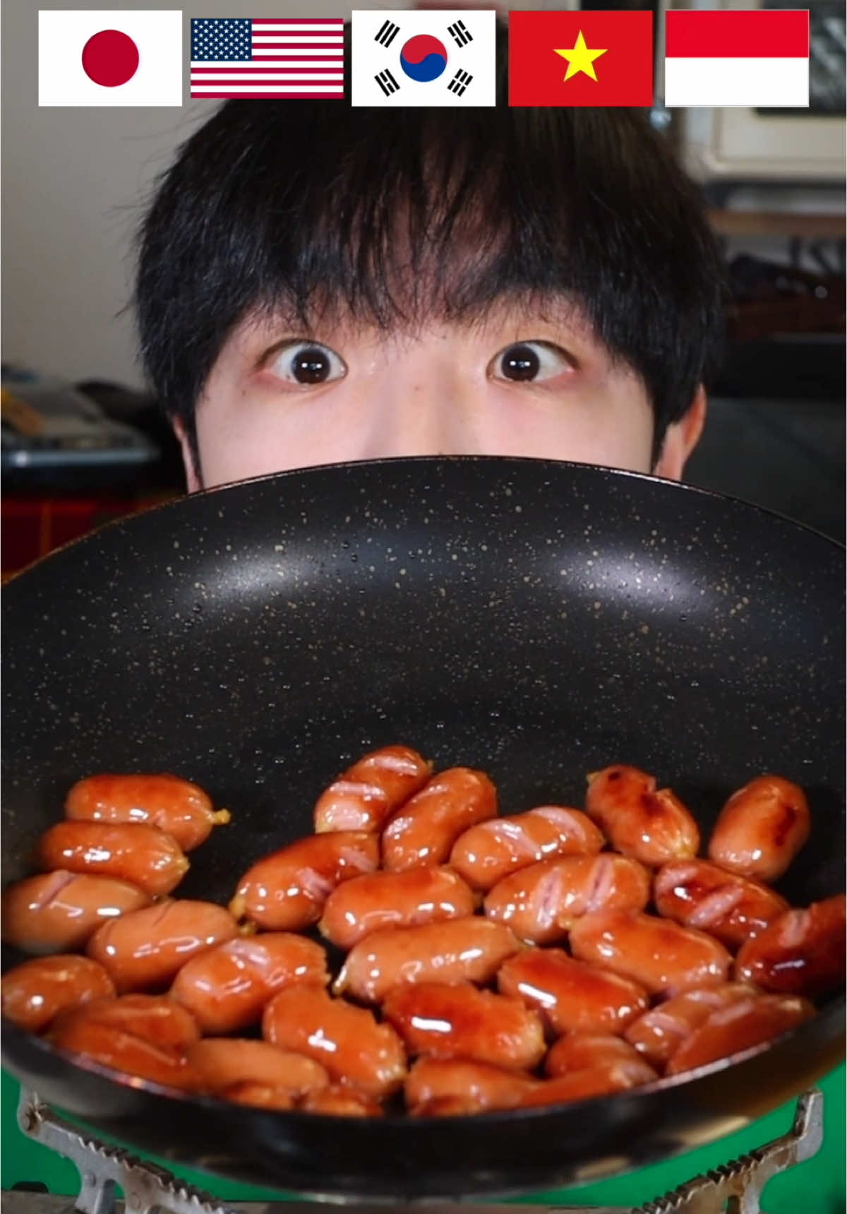 Sausage with rice 🍚 #mukbang #tiktokfood #asmrfood #sausage 