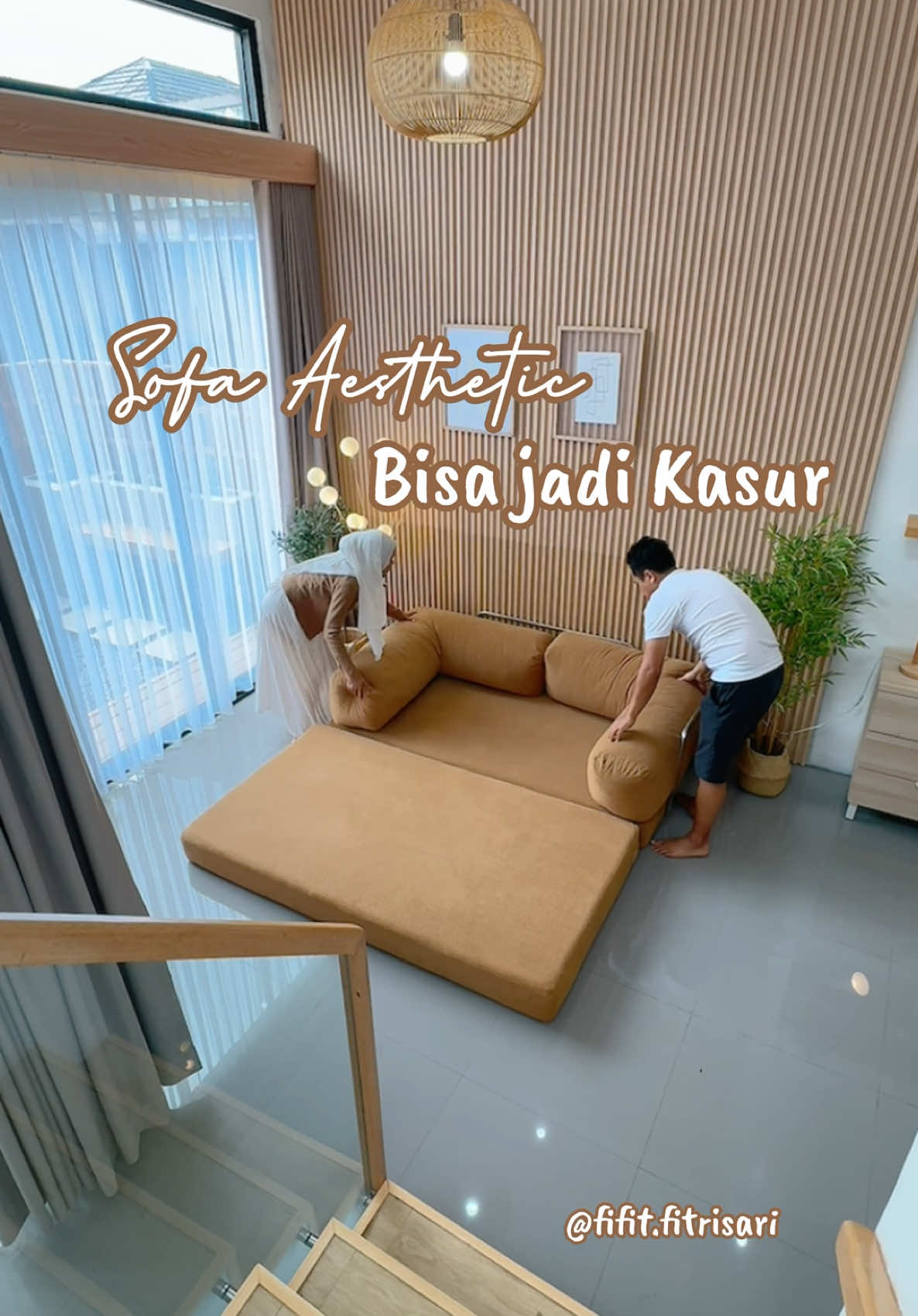 Klik link dibio no.432 Finally punya jg sofa yg bisa dijadiin kasur Sofa ini terbuat dari busa quantum berkualitas & ada lapisan rebondednya jadi sofa ga akan mudah kempes untuk sandarannya bisa request menggunakan full busa Atau request full silicon seperti yg aku ini Yg aku pakai ukuran 180x200  Kain yg dipakai kain corduroy brand carrington Dan tenang aja, disemua covernya terdapat Sleting Jd kalo kotor tinggal dilepas & dicuci Dibagian bawah terdapat anti slip Jadinya ga akan mudah geser Utk pilihan warnanya banyak bgt Dan aku pilih warna taupe biar ga mudah kotor Yg mau samaan order di @damarterang.furniture  Atau klik link dibio #sofa #sofabed #sofaaesthetic #sofaminimalis #sofaunik #rumah #rumahminimalismodern #rumahimpian #rumahkusurgaku #fyp #viral #Home #homedecor #homeinspiration #house #housedesign #homeliving