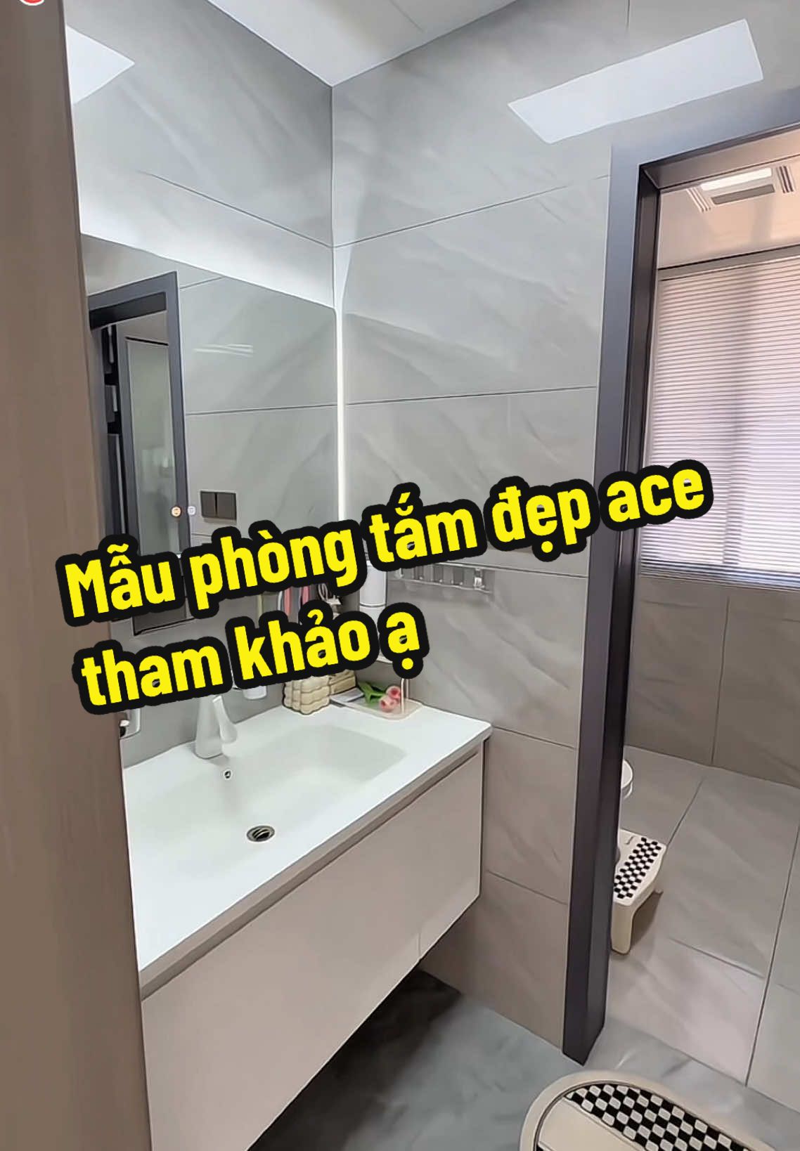 Mẫu phòng tắm đẹp ace tham khảo ạ #phongtamminhchau #thietbivesinh #phongtamcaocap #tuchaulavabo #thietkephongtamhiendai #combomaster #thietkephongtam #tuchaupvc #tuchaudathachanh #phongtam #tuchaunhapkhau 