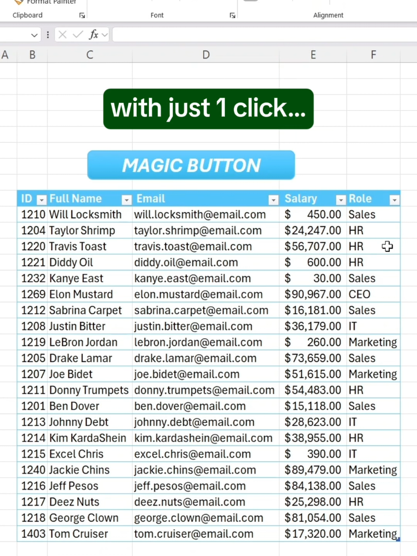 How to automate tasks with 1 click in Excel! #excel #spreadsheet #corporate 