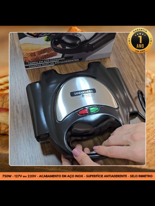 Dê uma olhada em Sanduicheira e Grill Inox antiaderente - 750W - Mod: INBSW02 - In Brasil. Compre na Shopee agora! https://s.shopee.com.br/2B0hCsBTYA #viralvideos #viral_video #sanduiche #cozinha #comida #casal #casa 