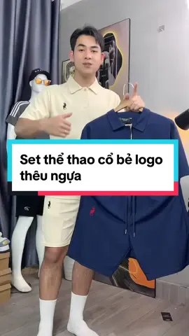 Bộ thể thao nam nữ cổ bẻ ,logo thêu sắc nét giá 139k ! Mời cả nhà mình lên đơn ạ !#bothethaonamnu #bodonam #setthethaonam #setdo #setdonamnu #aopolonam #xuhuong 
