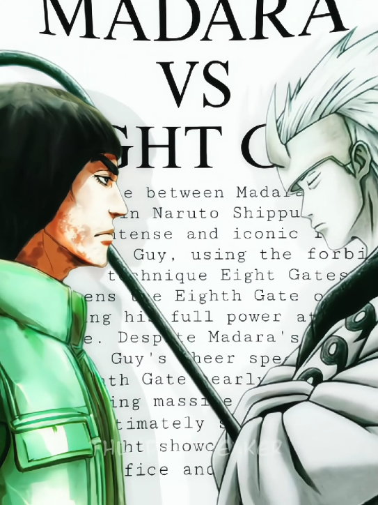 God Vs Man-Capcut Edit  Madara vs Might Guy #mightguyedit #madara_uchiha #madarauchiha #naruto #guy #madarauchiha #capcut #narutoshippuden #mightguy 