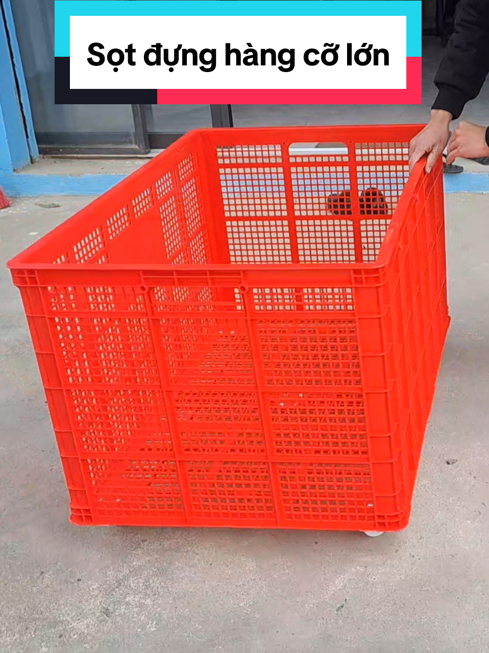Sọt đựng hàng cỡ lớn Có 5 bánh xoay cực tiện lợi #sotdunghang #sotnhua 