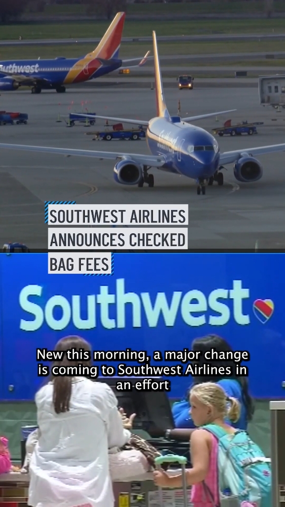 southwest airlines checked baggage fees  #travelhacks #southwestairlines #airport #travel 