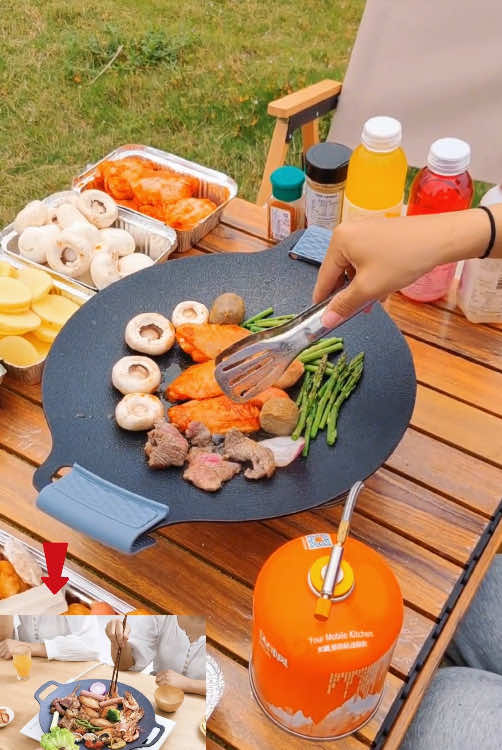 The baking tray is very practical. Click on the lower left corner to buy. I have sold a lot of this. The quality is very good and the price is very cheap.#fyp #foryou #tiktokshop #barbecue 