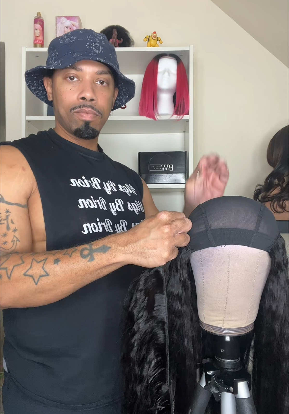 Back at it DUH #fypシ  #wigtok #wiginfluencer #customwigs #malehairstylist 