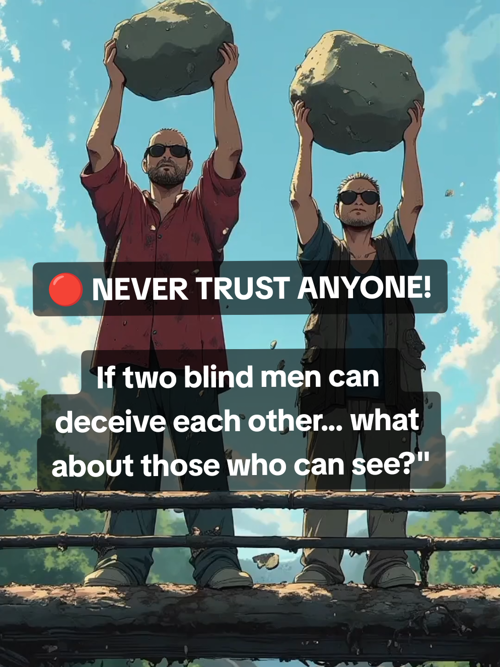 Never Trust Anyone! This Story Will Shock You #lifelesson  This story will change the way you see people forever! Two blind men thought they were friends… until the truth came out. Never trust anyone blindly! Watch till the end to understand the real lesson. 🚨👀 #betrayal #lifelessons #trustissues