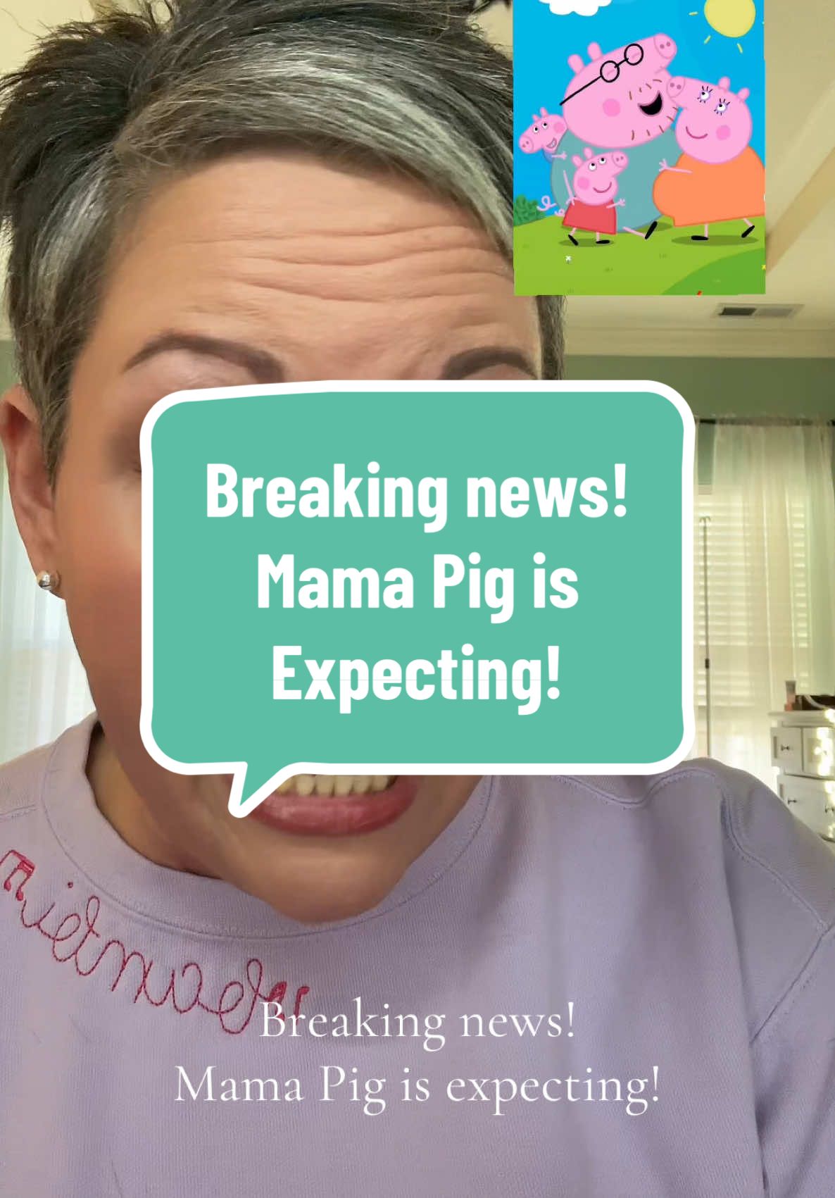 #greenscreensticker breaking news! Mama pig is expecting!  Did they really think this through?  They’re gonna need a new car, they’re gonna need a new house, and an extra place to poo…. my real concern is will they fall over at the end of the show and laugh and snort because that’s my favorite part. If not, I don’t know if I can continue watching 🐷##peppapig##forfun