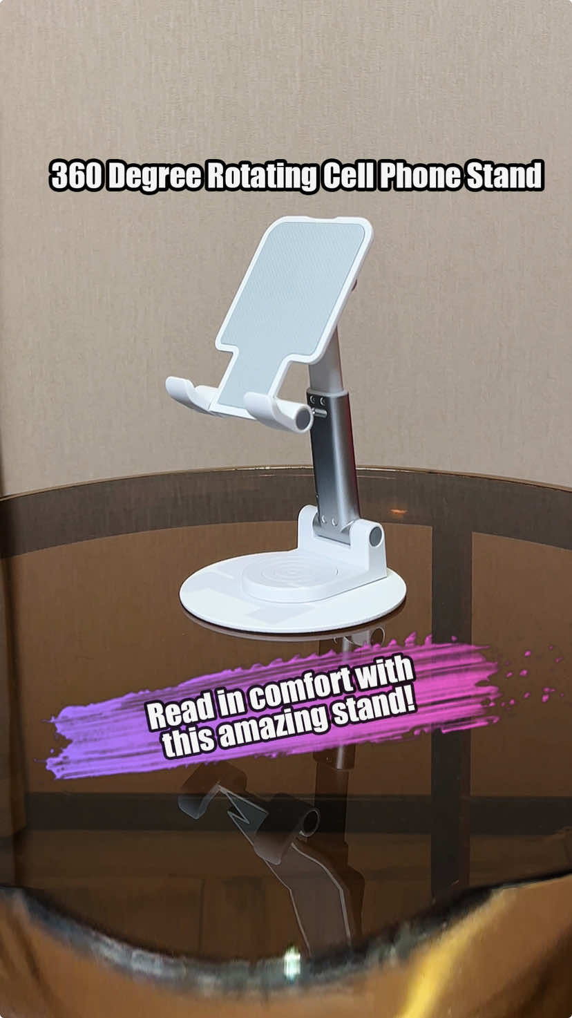 This amazing phone stand make you reading, FaceTime so easy.#springtok #phonestand #mothersday #freeshipping #smartphoneaccessories 360degree rotation phone stand#foryoupage #goodthing #spotlightfinds 