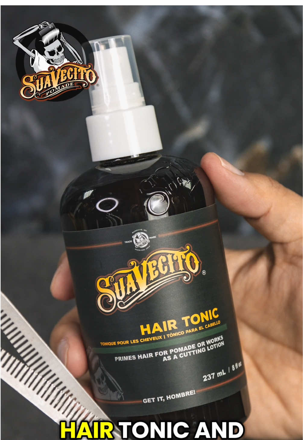 Hair tonic + Firme Hold= One Fresh Style!  Check out how we revived Johnathan’s hairstyle with our Hair Tonic and Firme Hold Pomade! Try this combo out on your next hair style to tackle any situation that comes your way!  Get yours in store and online today!  #suavecito #pomade #product #menshair #allhairtypes #firme #hairtonic #fyp #relateable 