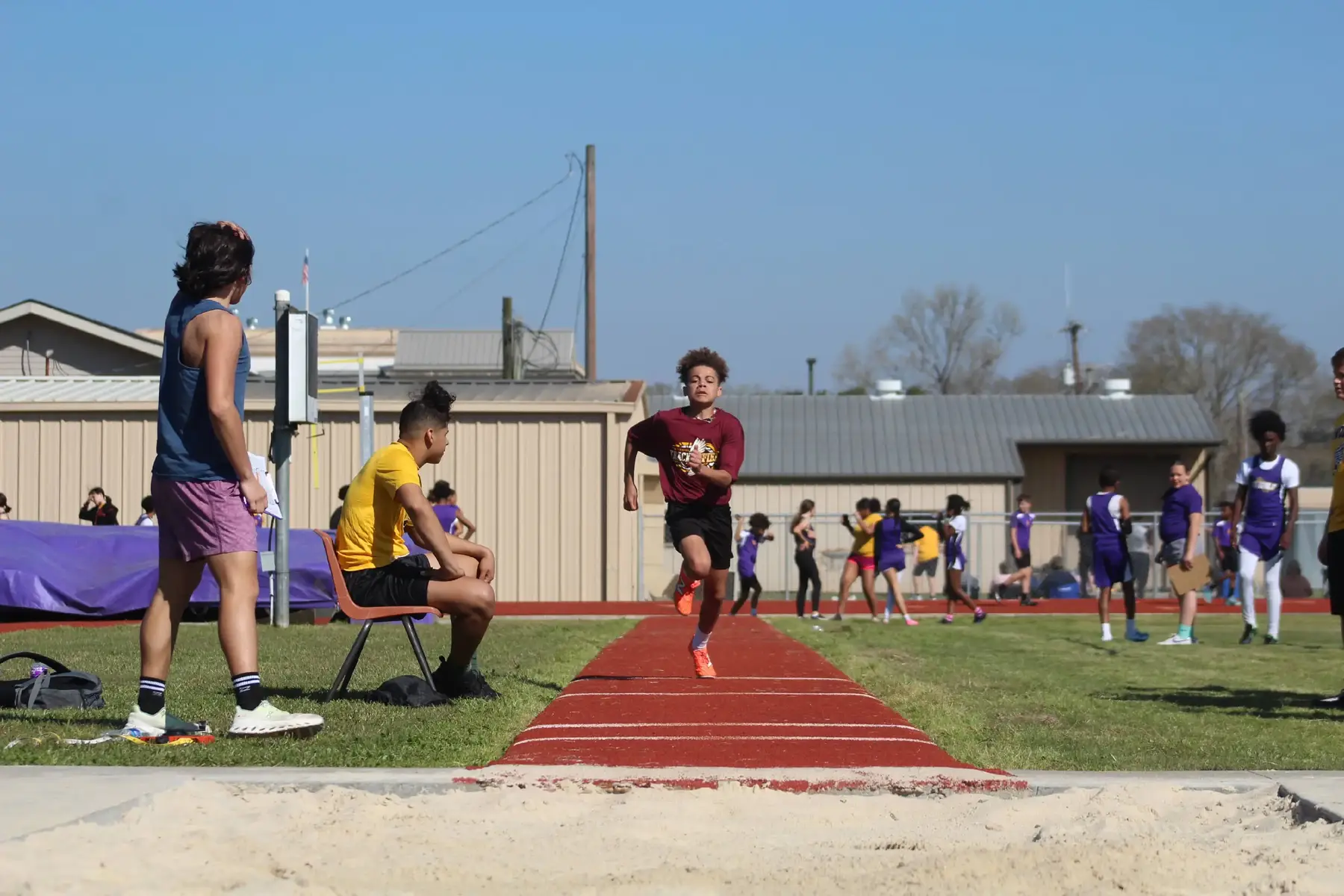 My boy Micah for his middle school track meet. Can't wait to watch him run next week! 🥰