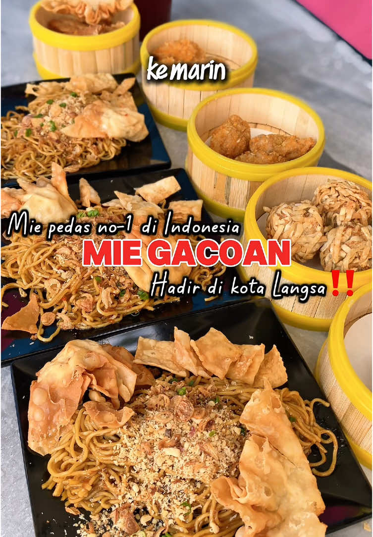 Heboh ‼️ Akhirnya mie pedas no-1 di Indonesia udah hadir di kota Langsa🥳🥳 mana kelen yang nanya kapan buka? Ha!! Udah buka dia!! Apalagi gas kan trs ke mie gacoan 🥳🥳                                         #miegacoanlevel8 #miegacoan #miegacoanbandung #miegacoanlangsa #gacoan #miegacoan #bolabolaudang #lumpiaudang #udangkeju #siomayudang #miepedas #miegacoan #pangsitgoreng #kulinertiktok #kulinerindonesia #jajanantiktok #jajanindonesia #fyppppppppppppppppppppppp #fypシ゚ #fypla #fypngakni #fyptiktok #pastifyp #fypkenya #wajibfyp #Foodie #food #foodtiktok #foodvlogger #foodreview #foodblogger #foodexploration #creator #ceeatorsearchinsight #creatorsearchinsights #creatorsearchinsight #grandopening #viralvideo #langsa #kotalangsa #acehviral #acehtiktok #langsaaceh @Mie Gacoan Sumatera @Mie Gacoan 