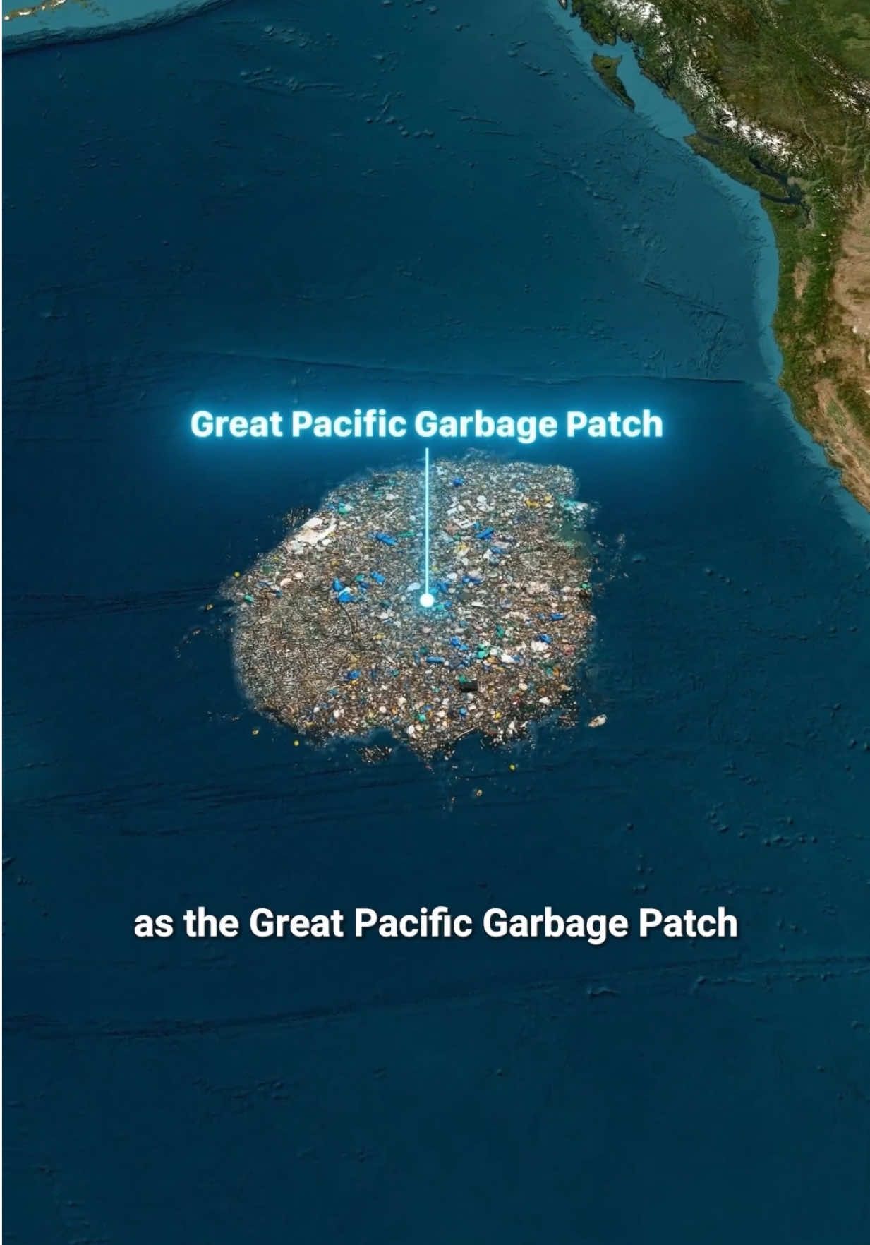 Invisible Island in the Pacific Ocean 🏝️ The Great Pacific Garbage Patch 🤯 #greatpacificgarbagepatch #plasticpollution #microplastics #trashisland #oceanplastic #plasticwaste #oceancleanup #hawaii #california #us #usa #learn #map #maps #geography #history #viralfact #facts #fyp #interestingfact #geotok #historytok 