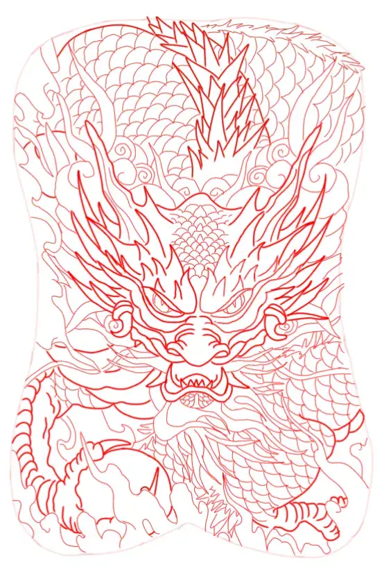 ⛩️🐲งานสักมังกรบนหนังเทียมตั้งแต่ 0-100%🐉🐉 สนใจทักแชทได้ครับ #รับสัก #ฝึกสัก #บางเสาธง #บางบ่อ #สมุทรปราการ 