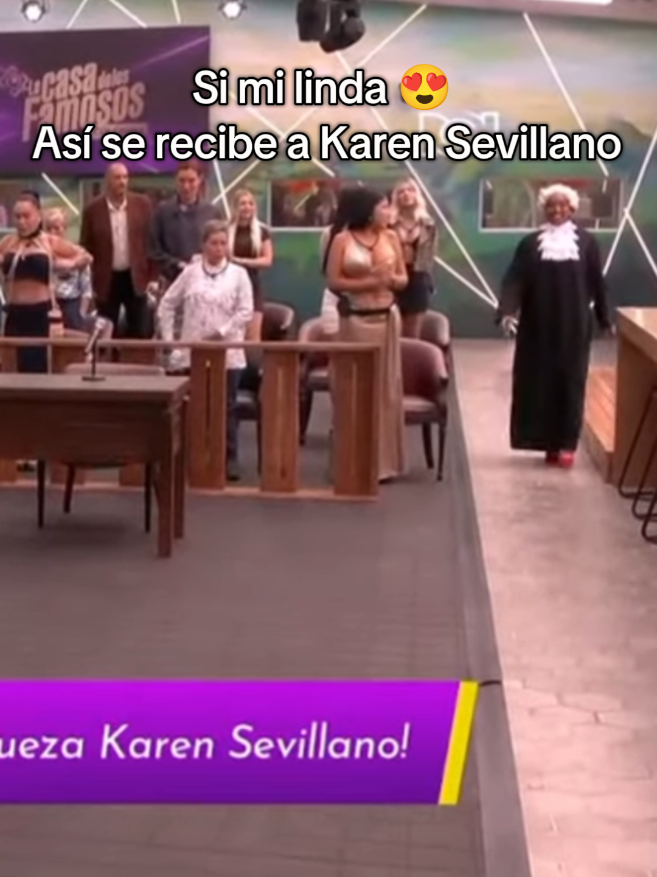 Así se recibe a la hermosa @KAREN SEVILLANO de pie mi linda 😍 así inicia el juicio de #lacasadelosfamososcolombia si te extrañamos mi reina  #lacasadelosfamosos #Melissagate #Melissa #paratiiiiiiiiiiiiiiiiiiiiiiiiiiiiiii #fypシ゚ #polemica #reality #show 