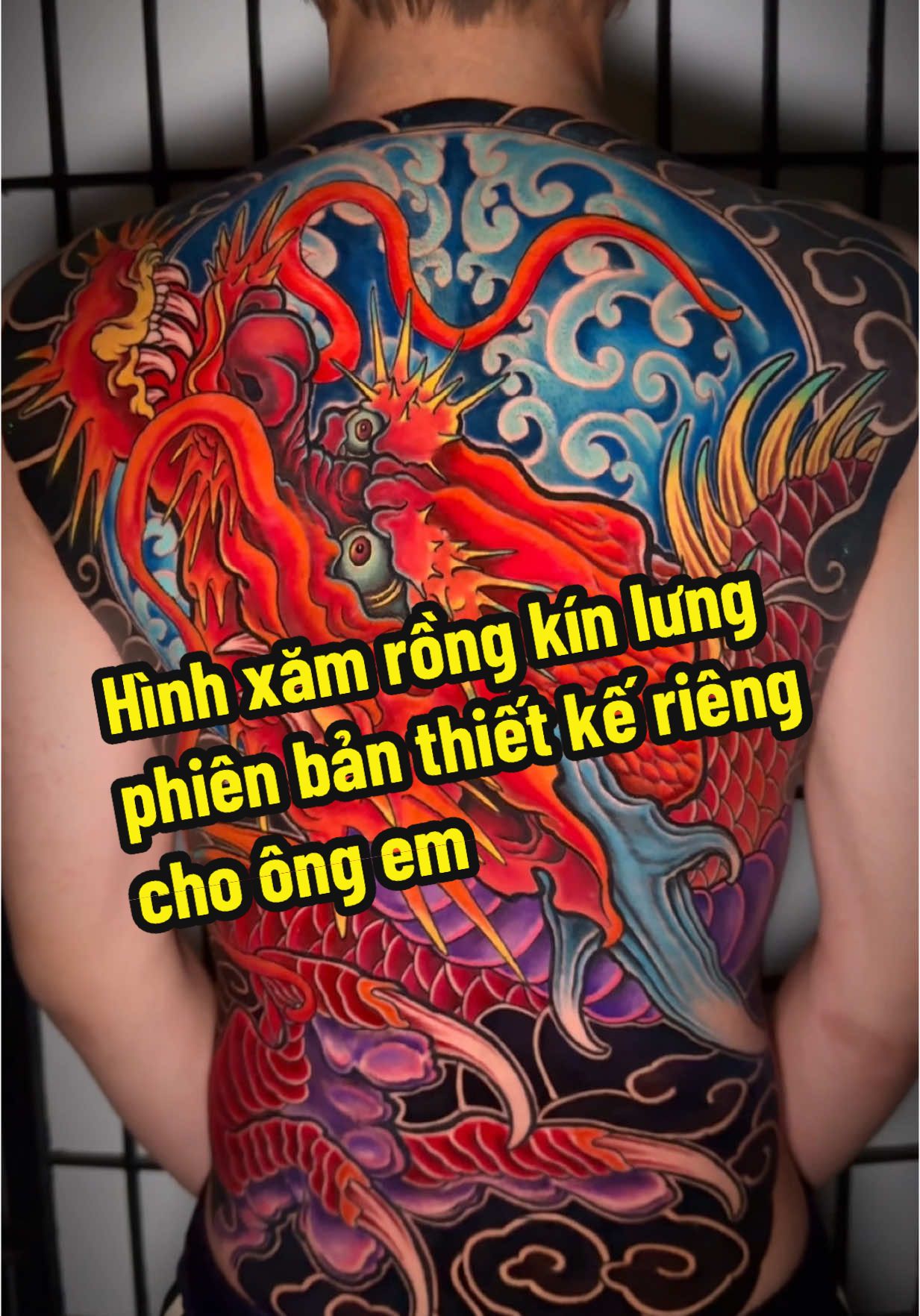 #CapCut Hình xăm rồng kín lưng thiết kế mới đã hoàn thành cho ông em yên tâm về mệnh và phong thuỷ,chúc em luôn mạnh khoẻ may mắn và thành công