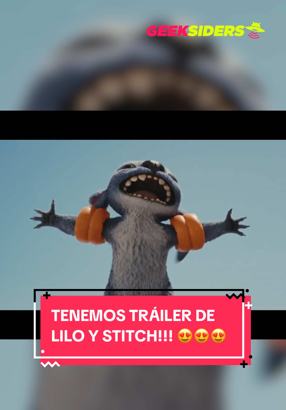 PAREN TODO!!! 🚨🚨🚨 Tenemos el primer tráiler oficial de #LiloYStitch!!! 😍😍😍 NOS URGE QUE LLEGUE MAYO!!!! #Geeksiders 