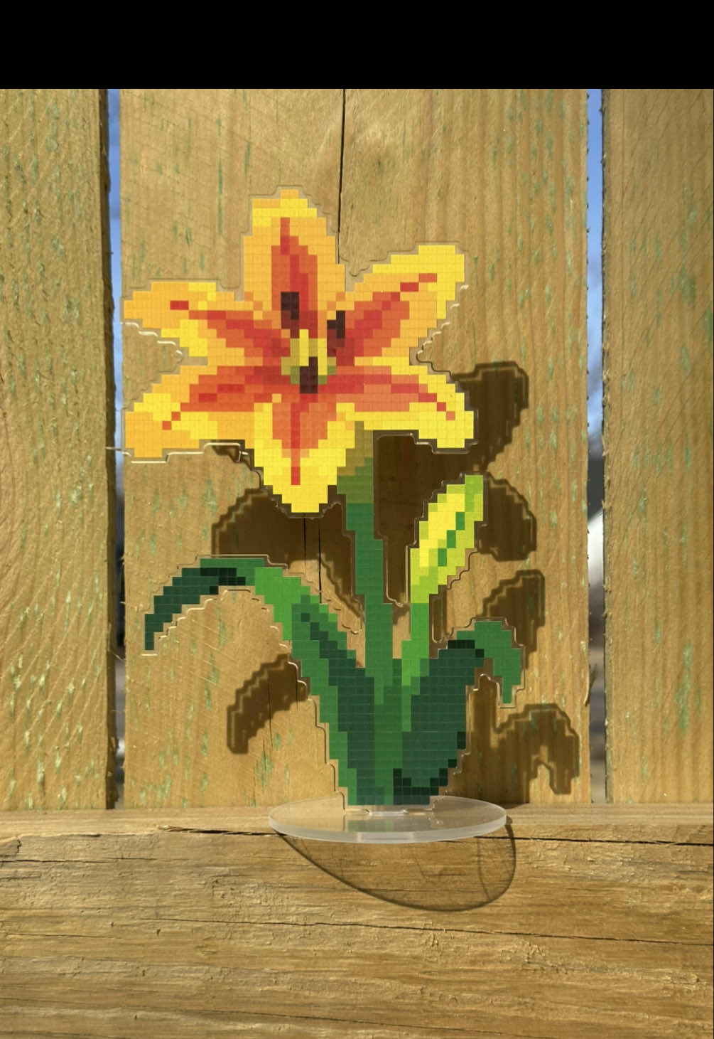 The sun is shining, spring is coming, time to make a pixel art flower stand from pixyls.ca 🙂‍↕️🌼 #pixyls #satisfying #asmrsounds #crafts #stickerart #art #flower #fyp #stickers #pixelart #pixels #cuteart #cute 