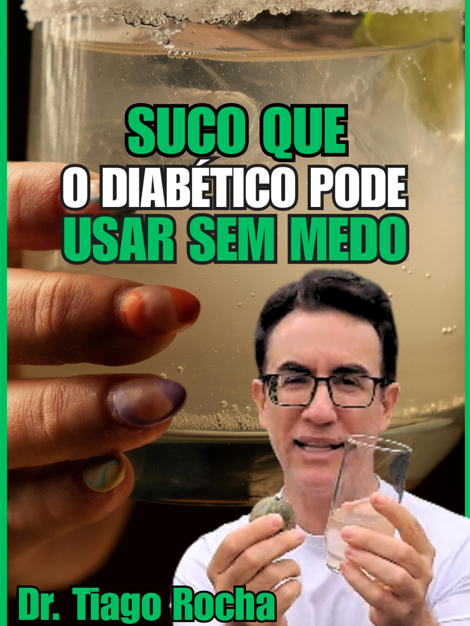 SUCO QUE O DIABÉTICO PODE USAR SEM MEDO. Dr. Tiago Rocha #diabetico #diabetes #diabeticos #limão #suco