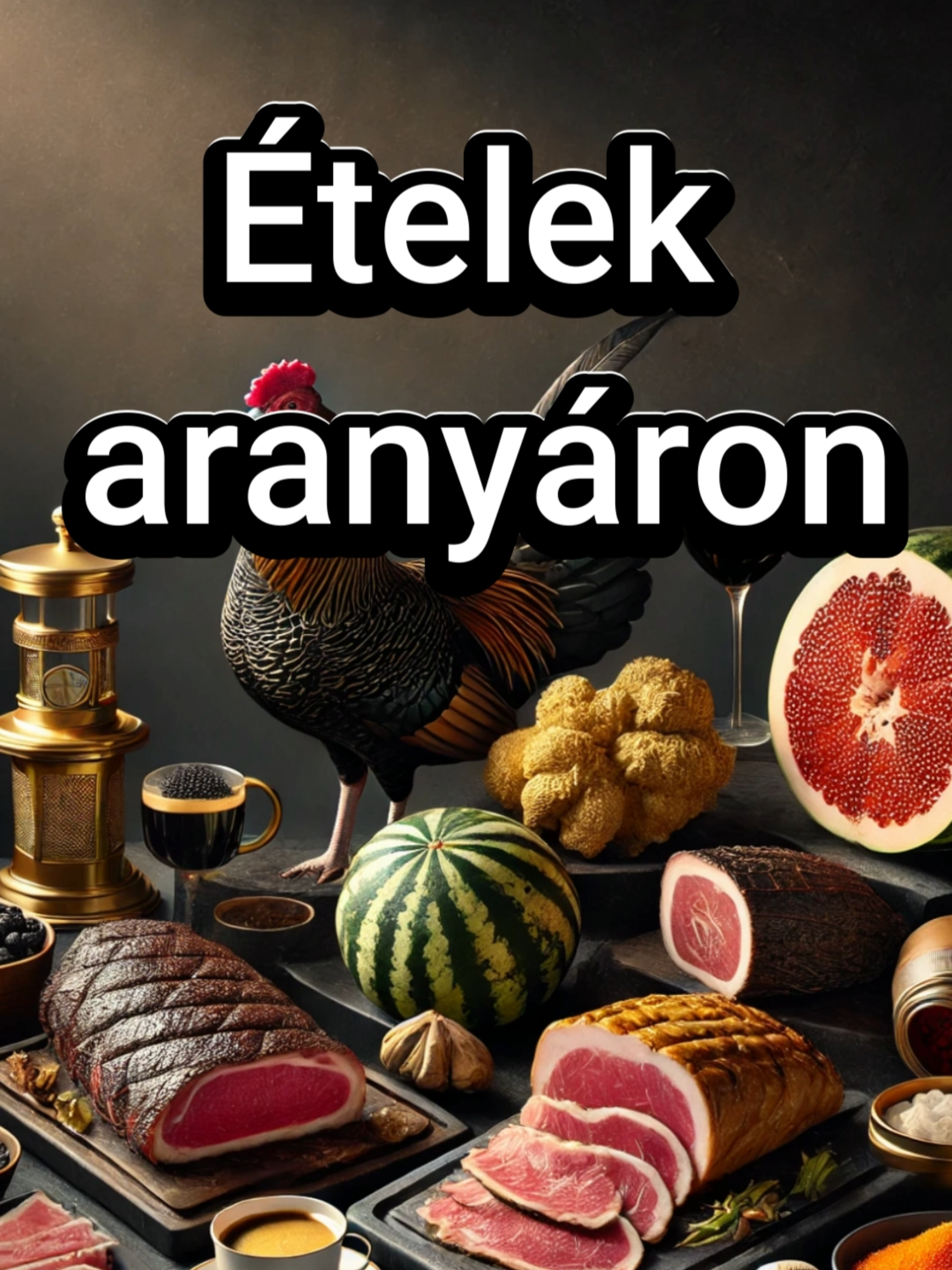 Ételek aranyáron‼️😱 @fryntor #luxus #drágaételek #gasztronómia #gourmet #ínyencség #prémium #ritkaság #kaviár #szarvasgomba #sáfrány #kobe #steak #luxusgasztronómia #különlegesételek #belugakaviár #fehérszarvasgomba #kopiluak #matsutake #densukewatermelon #jamoniberico #ayamcemani #drágaételek #luxusétel #exkluzív #topgasztronómia #delikát #finefood #gasztroélmény #luxusvacsora #elitgasztró #milliomosmenü #aranyáron