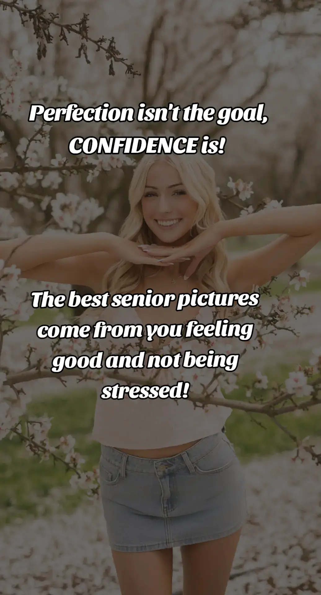 Spring senior pictures are here, and you know what that means—flowers, sunshine, and capturing this huge milestone! 🌸✨ 💡 Perfection isn’t the goal—CONFIDENCE is. The best senior pictures come from you feeling good, not stressing over every little detail. Let’s tackle some common worries: 😰 