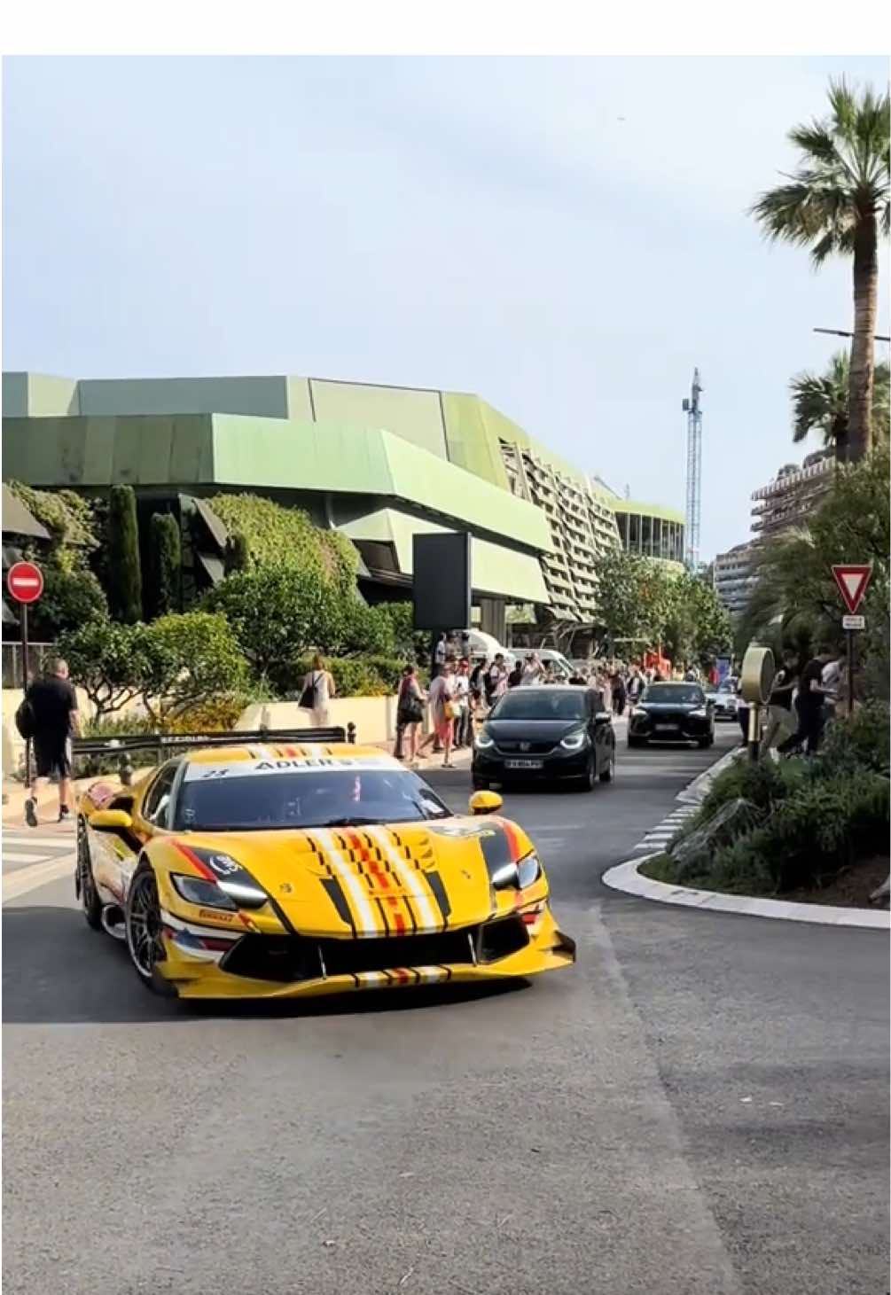 Road racing car ? Normal in Monaco !  #ferrari #monaco 