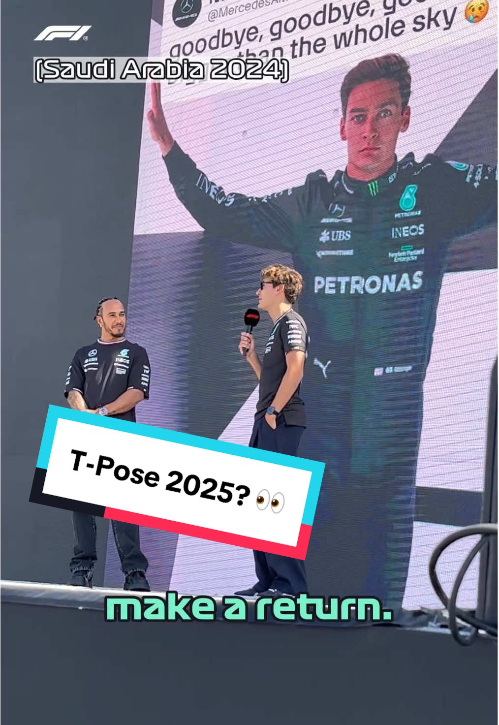 WHAT DOES IT ALL MEAN GEORGE?! #f1 #formula1 #georgerussell #mercedesf1 #ausgp @Mercedes-AMG F1  