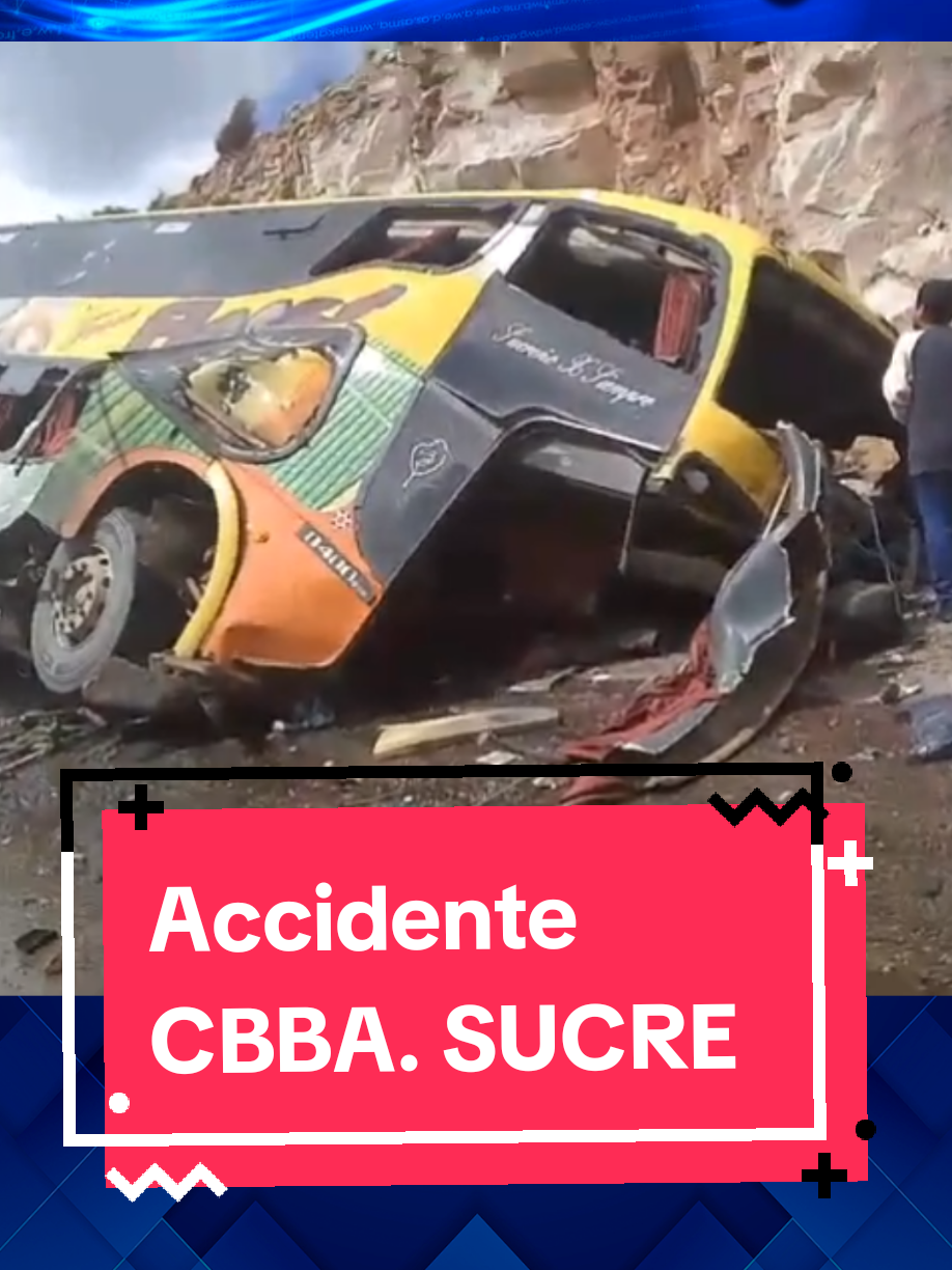 ⚠️ #ACCIDENTE🚨  REPORTAN DE 13 PERSONAS FALLECIDAS Y MAS DE 20 HERIDOS EN LA CARRETERA  COCHABAMBA SUCRE Segun informacion preliminar el bus pertenece a la empresa #TransFlores impactó contra una peña en la carretera #Cochabamba #Sucre a la altura de Ocurí. Testigos reportan al menos 13 personas sin vida y 20 heridas. Autoridades y rescatistas trabajan en el lugar. Personal policial de Llallagua, Potosí, se trasladó hasta el lugar, donde realizan las labores de rescate. Desde el comando regional de Potosí, brindaron un reporte preliminar acerca del terrible accidente que sufrió un bus en la ruta Cochabamba – Sucre, el cual habría realizado un desvío para llegar a Oruro debido a los derrumbes, e ingresó hacía la comunidad de Tomaycuri, donde terminó chocando contra una peña. “De manera preliminar tenemos 20 heridas y que han sido trasladadas hacia Llallagua, para que sean internados en el hospital y tenemos que lamentar que hay personas que han perdido la vida, tenemos que hablar de 13 personas aproximadamente”, agrega el reporte policial Debido a la falta de señal para teléfonos celulares, todavía no se cuenta con una cifra exacta de las víctimas, en tanto, las labores de rescate continúan en el lugar. #accidentedetransito #AccidenteCochabamba #AccidenteSucre #Chuquisaca #Senews #SenewsInfo 